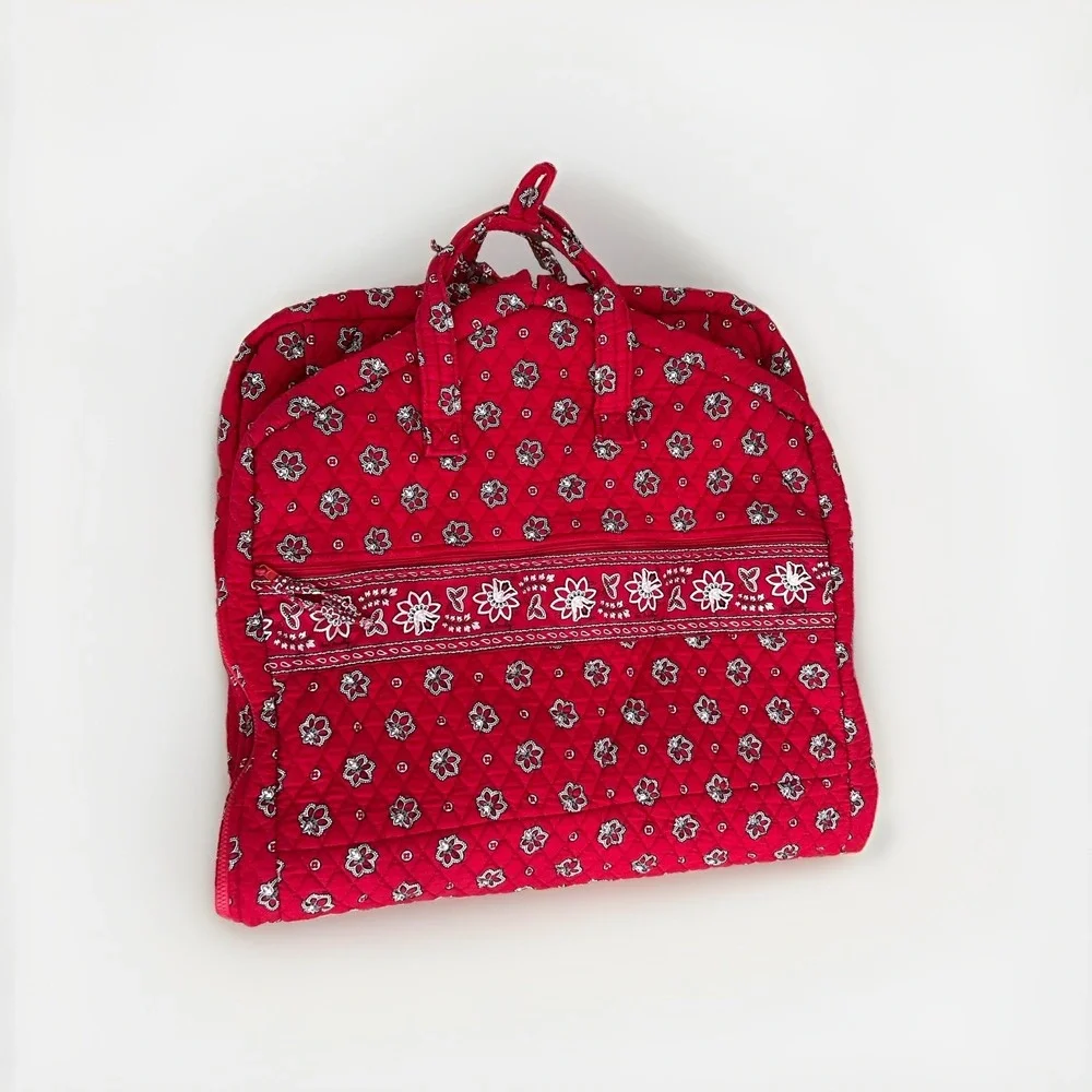 Vera Bradley Americana Red Garment Travel Bag Retired Vintage